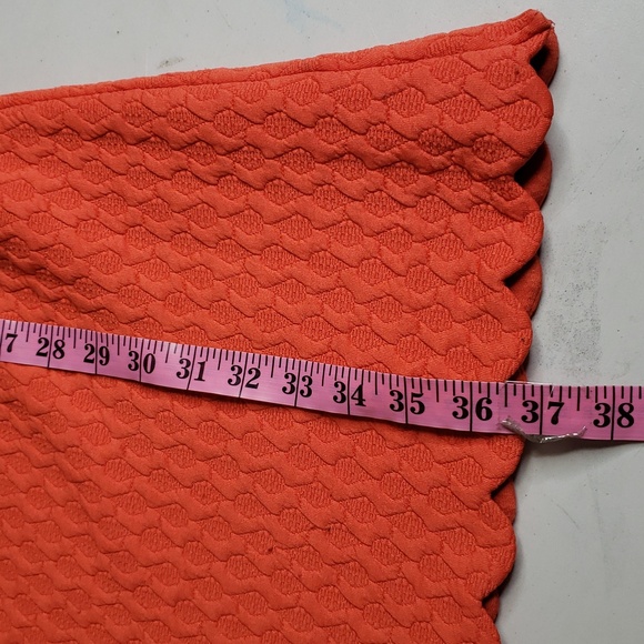 Maeve Anthropologie Womens Caye Coral Scallop Midi Dress Lace Size M Feminine - Picture 15 of 16